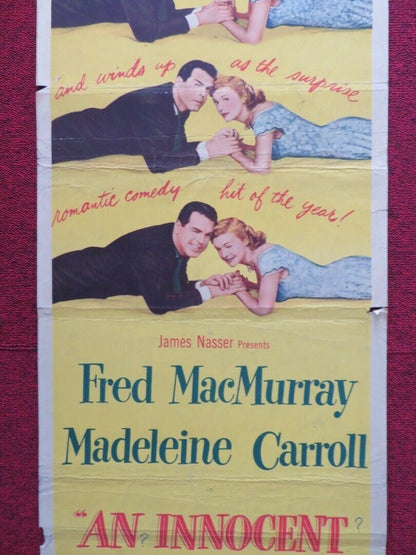 AN INNOCENT AFFAIR  US INSERT (14"x 36") POSTER FRED MACMURRAY 1948