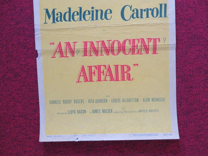 AN INNOCENT AFFAIR  US INSERT (14"x 36") POSTER FRED MACMURRAY 1948