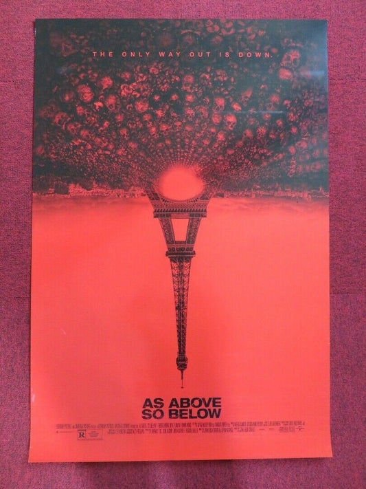 AS ABOVE SO BELOW  US ONE SHEET ROLLED POSTER PERDITA WEEKS BEN FELDMAN 2014