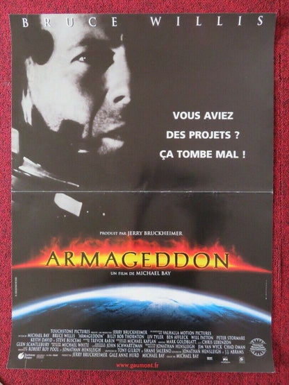 ARMAGEDDON FRENCH (15"x 21") POSTER BRUCE WILLIS BEN AFFLECK 1998