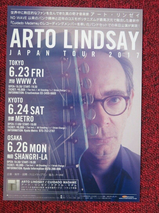 ARTO LINDSAY - JAPAN TOUR JAPANESE MUSIC TOUR GIG POSTER 2017