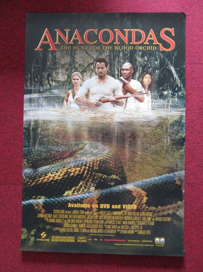 ANACONDAS THE HUNT FOR THE BLOOD ORCHID VHS DVD US ONE SHEET POSTER ROLLED 2004