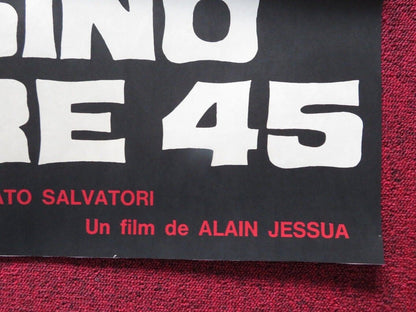 ASESINO CALIBRE45 / ARMAGUEDON ARGENTINA ONE SHEET POSTER ALAIN DELON JEAN YANNE