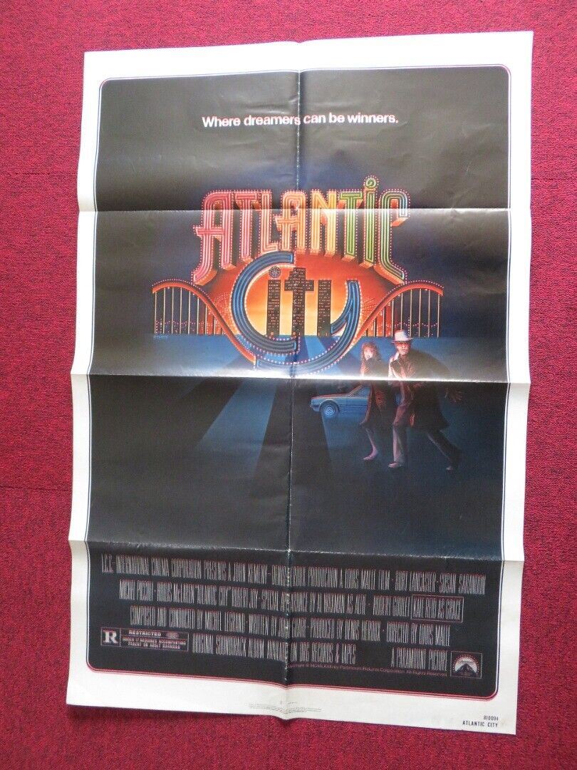 ATLANTIC CITY US ONE SHEET POSTER BURT LANCASTER SUSAN SARANDON 1981