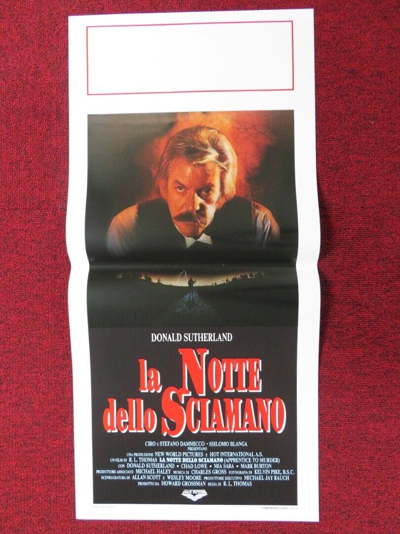 APPRENTICE TO MURDER ITALIAN LOCANDINA (27.5"x13") POSTER DONALD SUTHERLAND '89