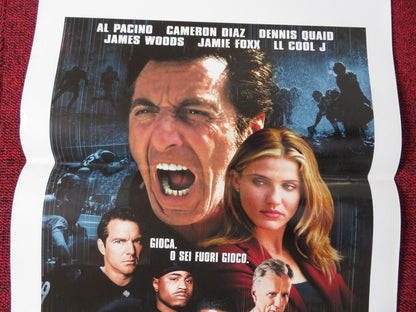 ANY GIVEN SUNDAY ITALIAN LOCANDINA (27.5"x13") POSTER A PACINO C DIAZ 1999