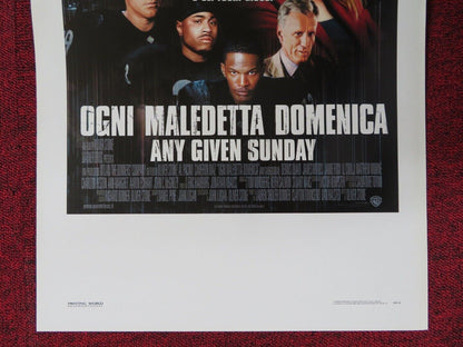 ANY GIVEN SUNDAY ITALIAN LOCANDINA (27.5"x13") POSTER A PACINO C DIAZ 1999