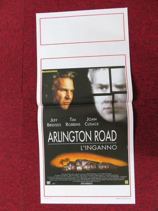 ARLINGTON ROAD ITALIAN LOCANDINA (27.5"x13") POSTER JEFF BRIDGES TIM ROBBINS '99