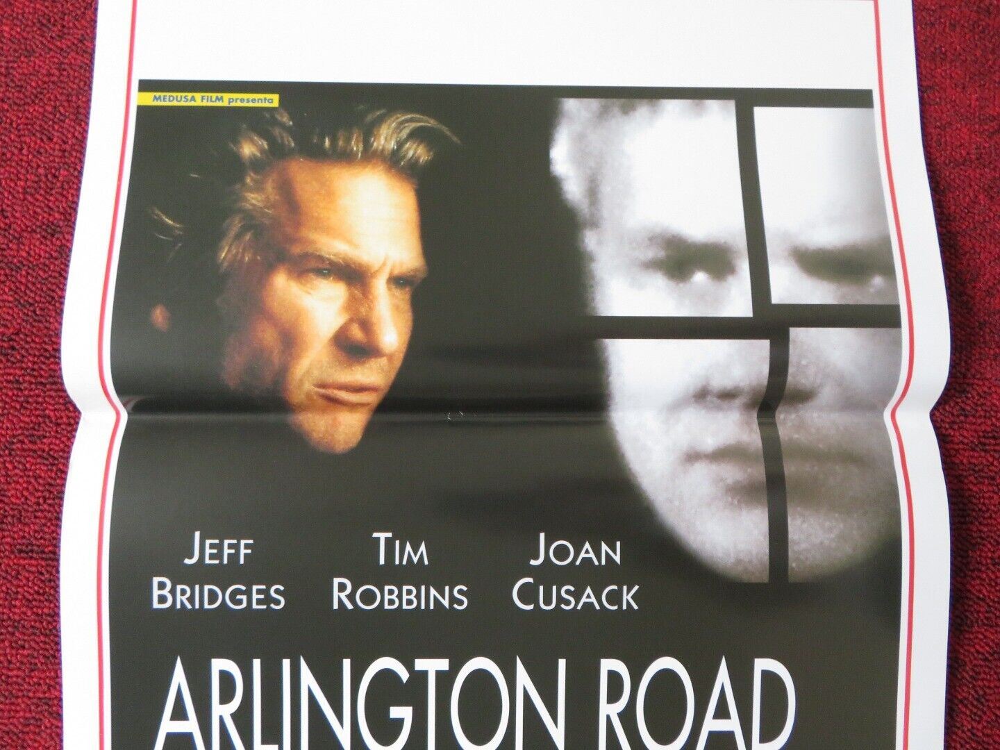 ARLINGTON ROAD ITALIAN LOCANDINA (27.5"x13") POSTER JEFF BRIDGES TIM ROBBINS '99