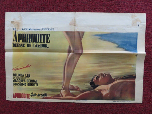 APHRODITE FOLDED BELGIUM (21.5"x 14") POSTER BELINDA LEE JACQUES SERNAS 1957