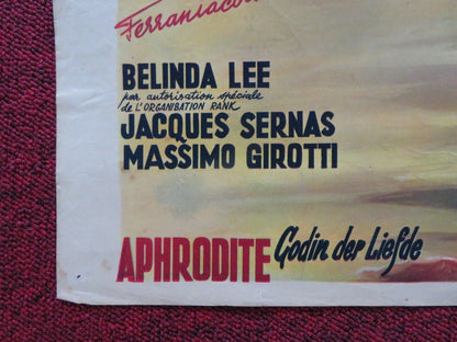 APHRODITE FOLDED BELGIUM (21.5"x 14") POSTER BELINDA LEE JACQUES SERNAS 1957