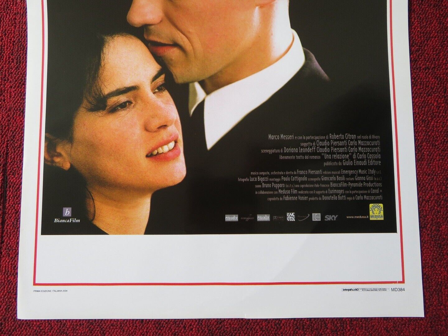 AN ITALIAN ROMANCE  ITALIAN LOCANDINA (27.5"x13") POSTER STEFANO ACCORSI 2004