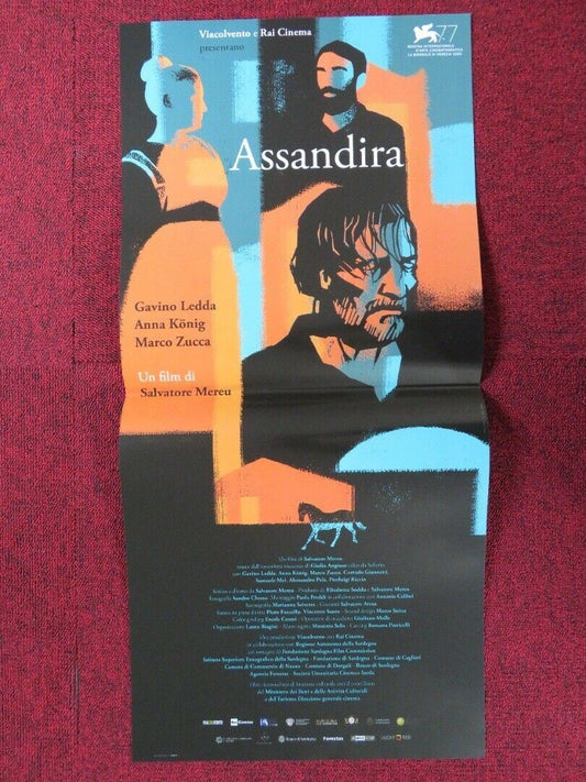 ASSANDIRA ITALIAN LOCANDINA (26.5"x12.5") POSTER GAVINA LEDDA ANNA KONIG 2020