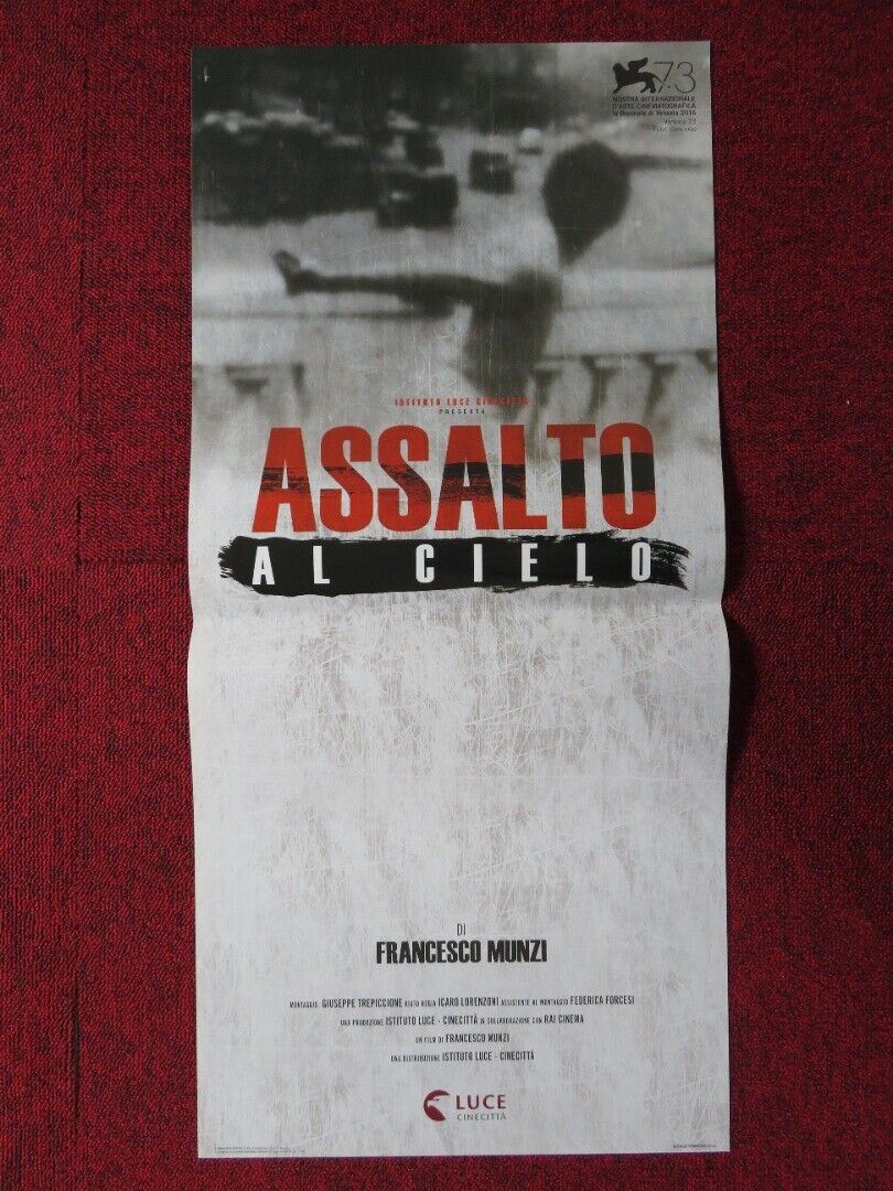 ASSALTO AL CIELO  ITALIAN LOCANDINA (27"x12.5") POSTER FRANCESCO MUNZI 2016