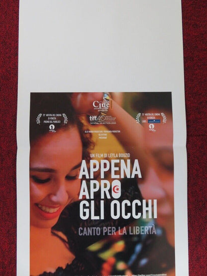 AS I OPEN MY EYES ITALIAN LOCANDINA (27.5"x13") POSTER LEYLA BOUZID 2015