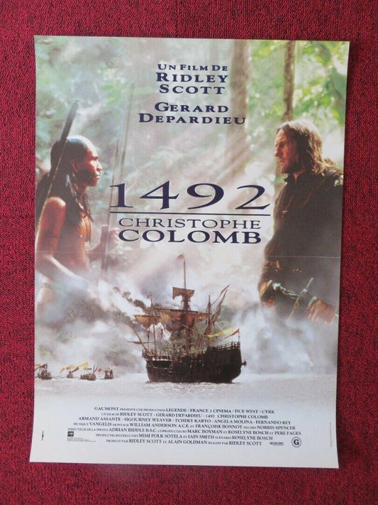 1492: CONQUEST OF PARADISE FRENCH (15"x 21") POSTER GERARD DEPARDIEU 1992 - Rendezvous Cinema