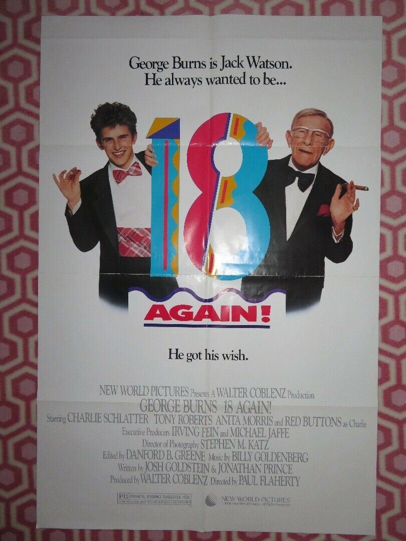 18 AGAIN US ONE SHEET POSTER GEORGE BURNS JACK WATSON 1988 - Rendezvous Cinema