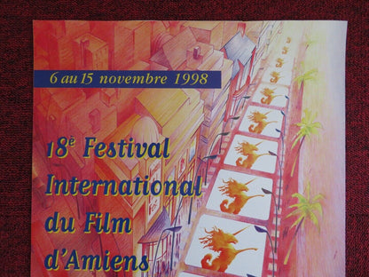 18TH AMIENS INTERNATIONAL FILM FESTIVAL FRENCH MINI (13.5" X 24") POSTER 1998 - Rendezvous Cinema