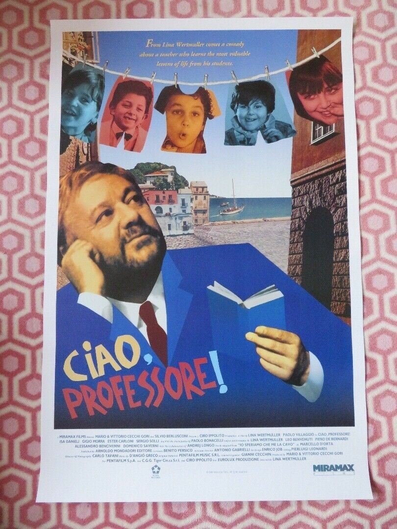 1992 CIAO PROFESSORE! US ONE SHEET ROLLED POSTER PAOLO VILLAGGIO - Rendezvous Cinema