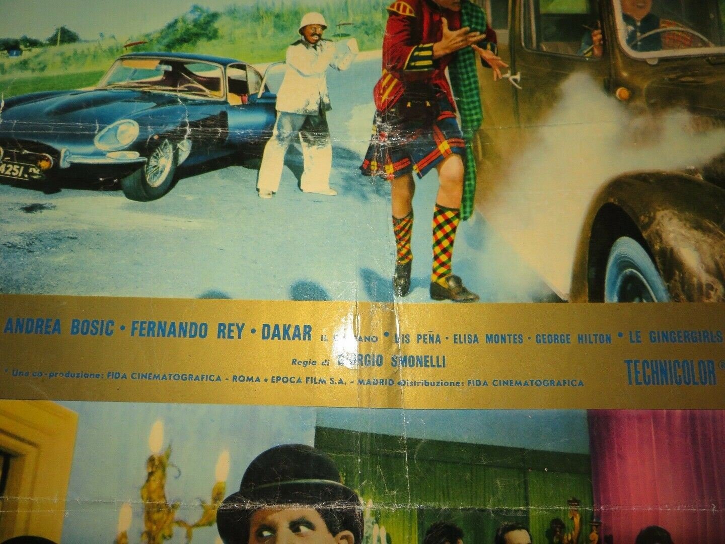 2 MAFIOSI CONTRO GOLDGINGER ITALIAN FOGLIO POSTER FRANCO FRANCHI 1966 - Rendezvous Cinema