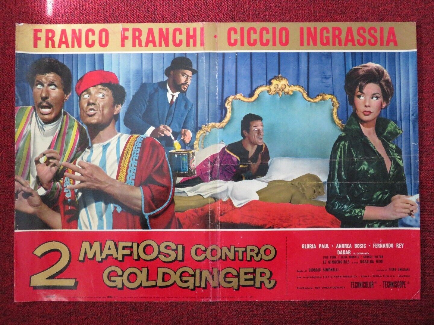 2 MAFIOSI CONTRO GOLDGINGER / THE AMAZING DOCTOR G - B ITALIAN FOTOBUSTA POSTER - Rendezvous Cinema