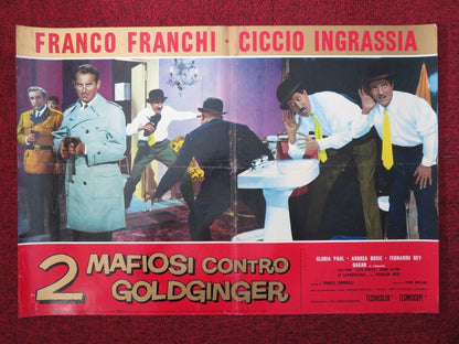 2 MAFIOSI CONTRO GOLDGINGER / THE AMAZING DOCTOR G - C ITALIAN FOTOBUSTA POSTER - Rendezvous Cinema