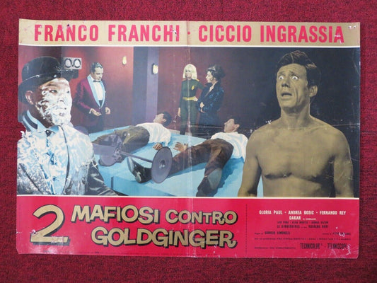 2 MAFIOSI CONTRO GOLDGINGER / THE AMAZING DOCTOR G - D ITALIAN FOTOBUSTA POSTER - Rendezvous Cinema