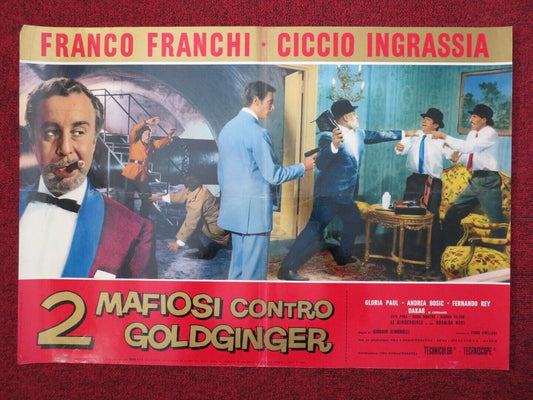 2 MAFIOSI CONTRO GOLDGINGER / THE AMAZING DOCTOR G - E ITALIAN FOTOBUSTA POSTER - Rendezvous Cinema