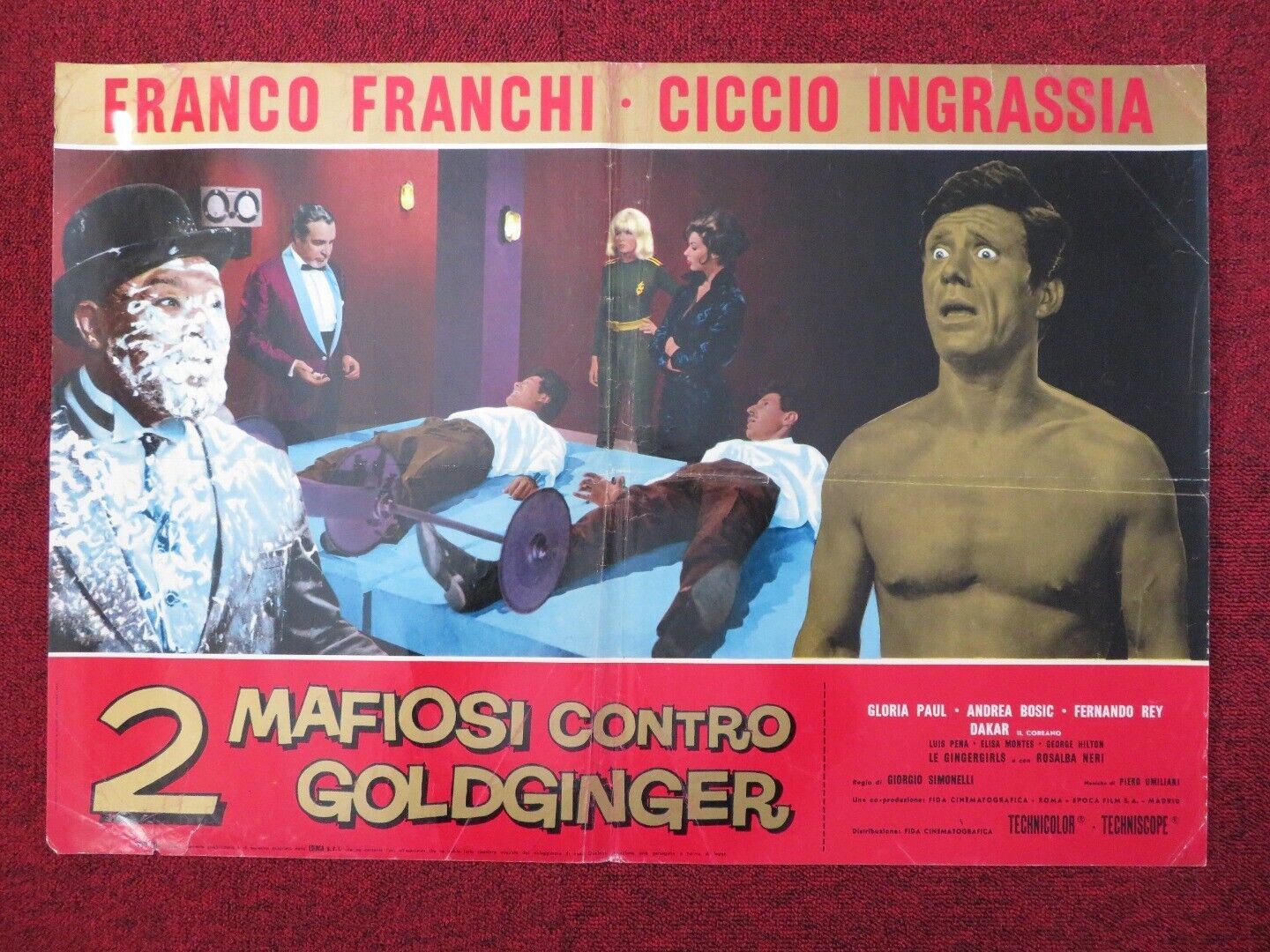 2 MAFIOSI CONTRO GOLDGINGER / THE AMAZING DOCTOR G - G ITALIAN FOTOBUSTA POSTER - Rendezvous Cinema