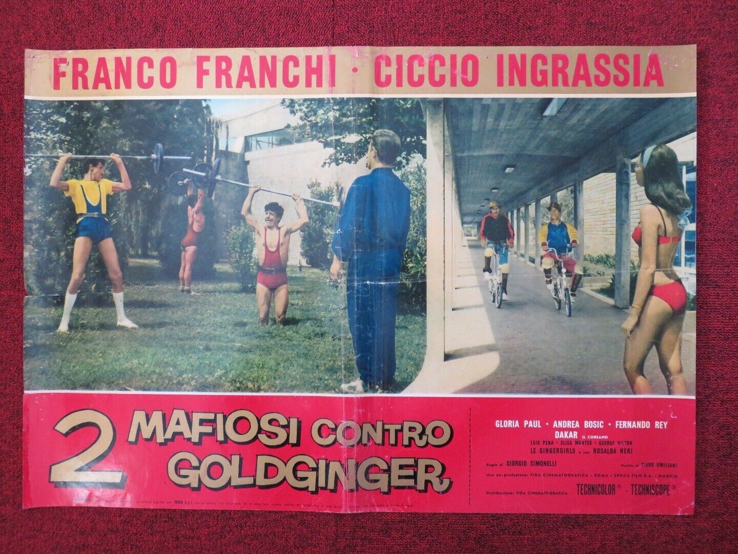 2 MAFIOSI CONTRO GOLDGINGER / THE AMAZING DOCTOR G - H ITALIAN FOTOBUSTA POSTER - Rendezvous Cinema