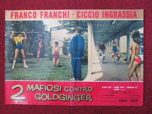 2 MAFIOSI CONTRO GOLDGINGER / THE AMAZING DOCTOR G - H ITALIAN FOTOBUSTA POSTER - Rendezvous Cinema