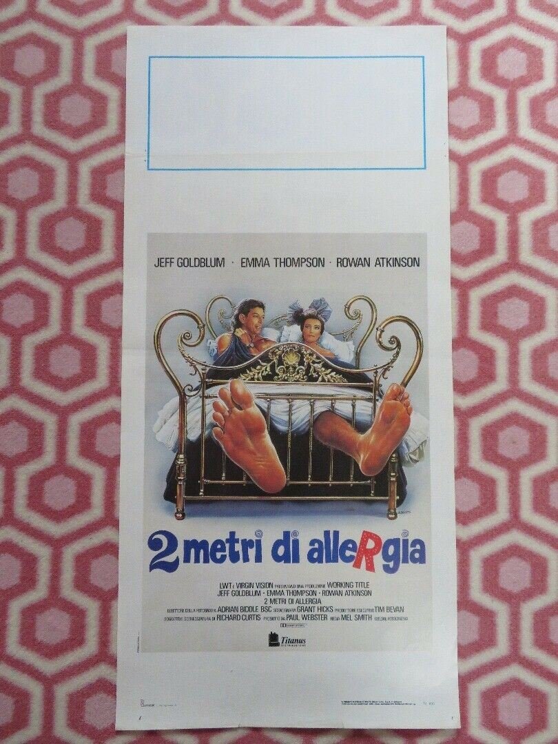 2 METRI DI ALLARGIA/ The Tall Guy ITALIAN LOCANDINA (27.5"x 13") POSTER 1989 - Rendezvous Cinema