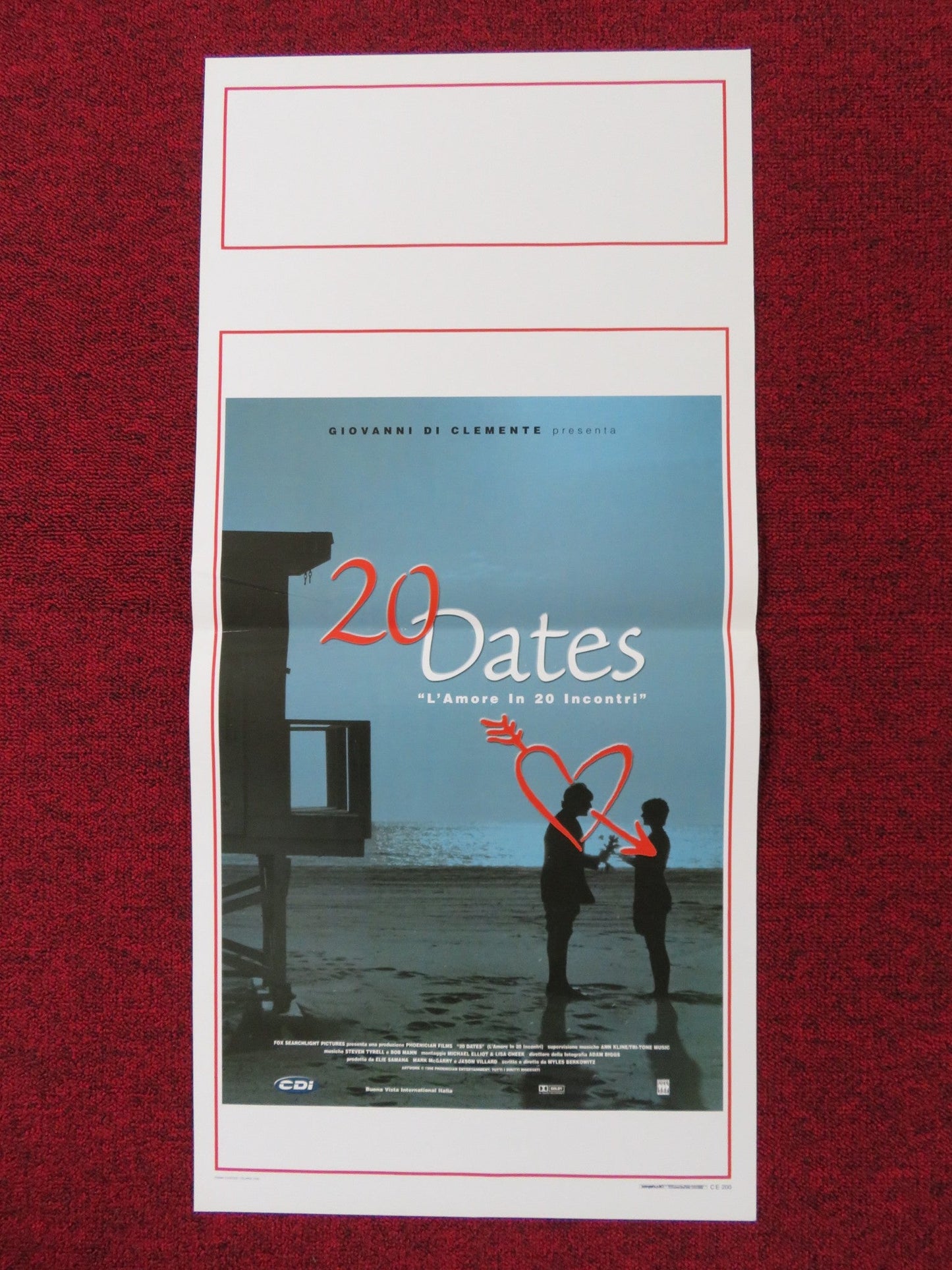 20 DATES ITALIAN LOCANDINA POSTER MYLES BERKOWITZ ELISABETH WAGNER 2000 - Rendezvous Cinema