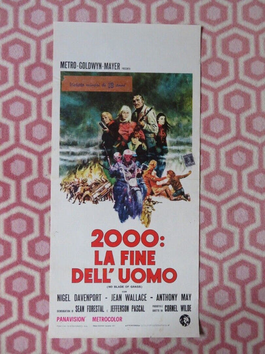 2000: LA FINE DELL' UOMO ITALIAN LOCANDINA (27.5"x13") POSTER N DAVENPORT 1970 - Rendezvous Cinema