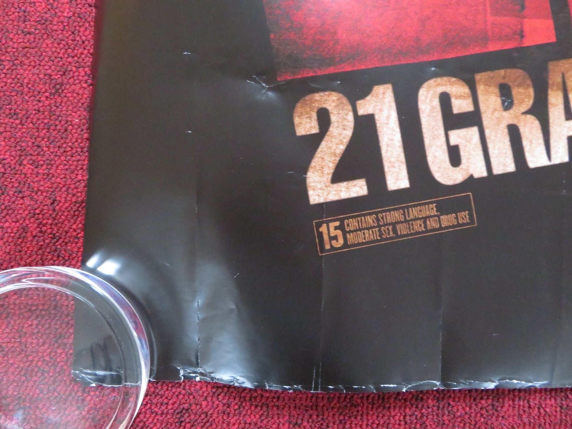 21 GRAMS UK QUAD (30"x 40") ROLLED POSTER SEAN PENN BENICIO DEL TORO 2003 - Rendezvous Cinema