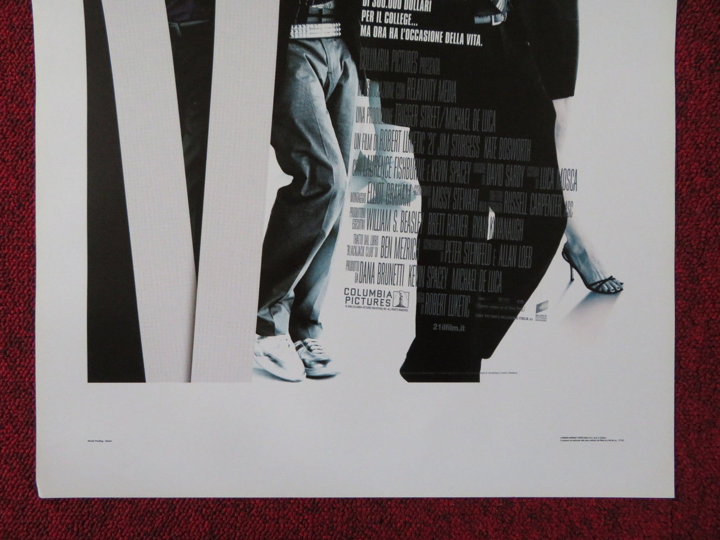 21 ITALIAN LOCANDINA POSTER JIM STURGESS KATE BOSWORTH 2008 - Rendezvous Cinema