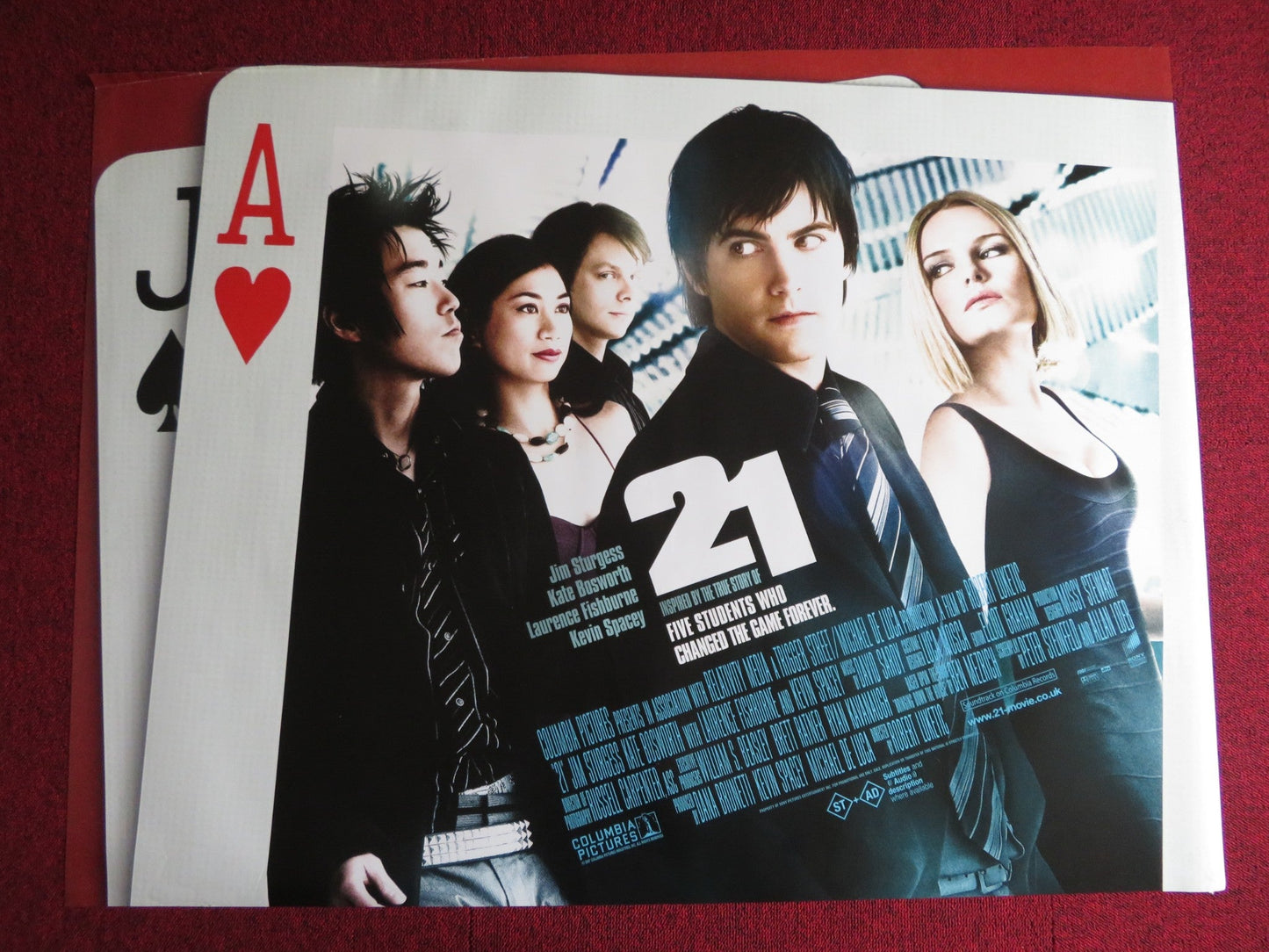 21 UK QUAD (30"x 40") ROLLED POSTER JIM STURGESS KEVIN SPACEY 2007 - Rendezvous Cinema