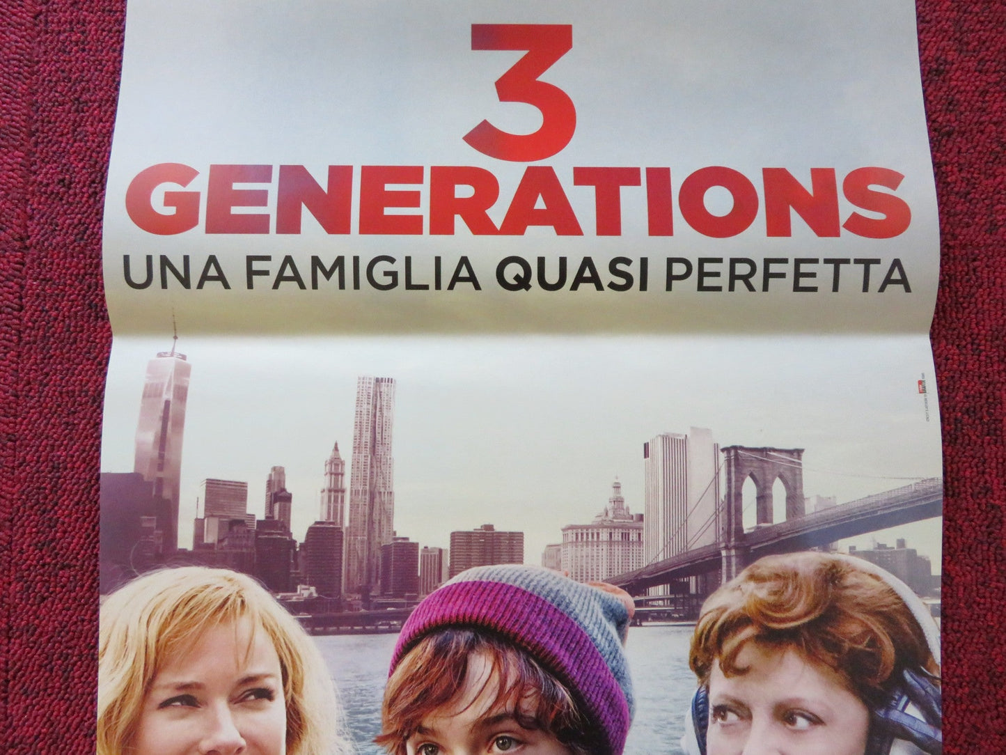 3 GENERATIONS ITALIAN LOCANDINA POSTER NAOMI WATTS ELLE FANNING 2015 - Rendezvous Cinema