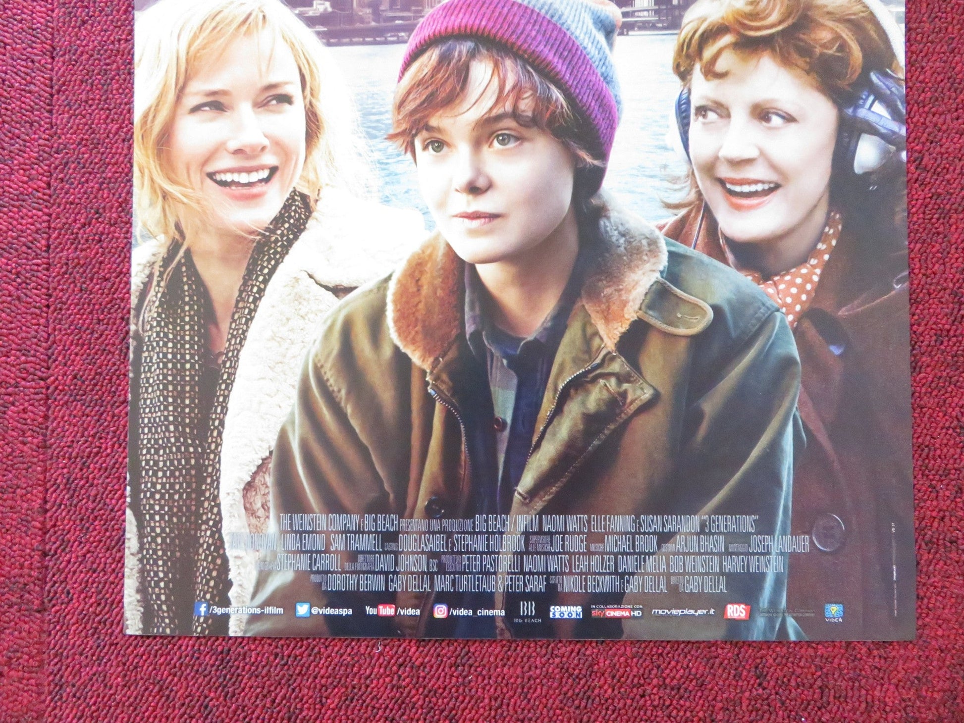 3 GENERATIONS ITALIAN LOCANDINA POSTER NAOMI WATTS ELLE FANNING 2015 - Rendezvous Cinema