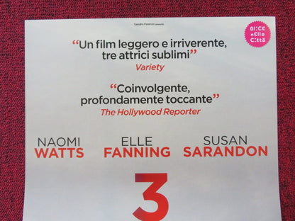 3 GENERATIONS ITALIAN LOCANDINA POSTER NAOMI WATTS ELLE FANNING 2015 - Rendezvous Cinema