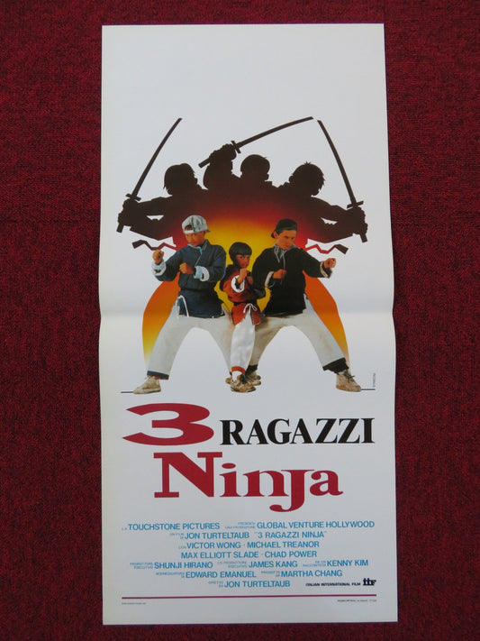 3 NINJAS ITALIAN LOCANDINA POSTER VICTOR WONG MICHAEL TREANOR 1992 - Rendezvous Cinema