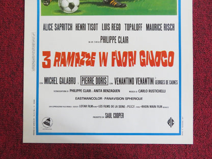 3 RAMAZZE IN FUORI GIUOCO ITALIAN LOCANDINA POSTER ALICE SAPRITCH H. TISOT 1974 - Rendezvous Cinema