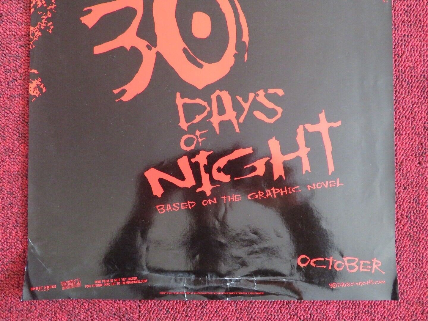 30 DAYS OF NIGHT U.S MINI (17"x 11.5") POSTER JOSH HARTNETT MELISSA GEORGE 2007 - Rendezvous Cinema