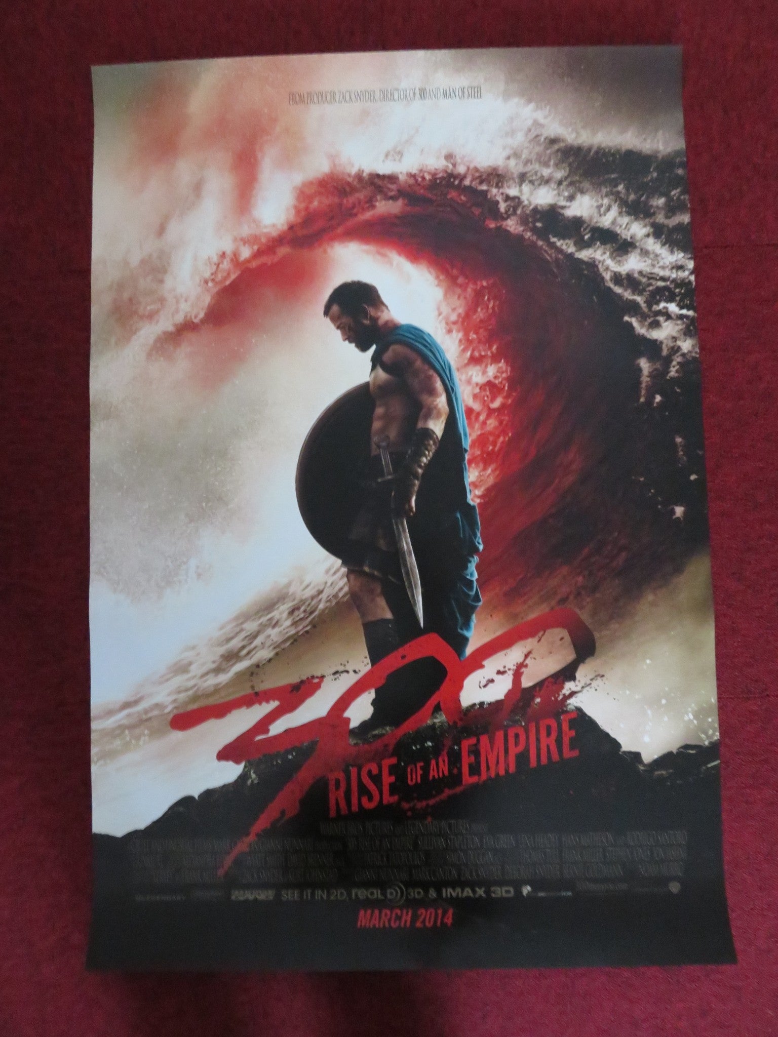 300: RISE OF AN EMPIRE - A US ONE SHEET ROLLED POSTER SULLIVAN STAPLETON 2014 - Rendezvous Cinema