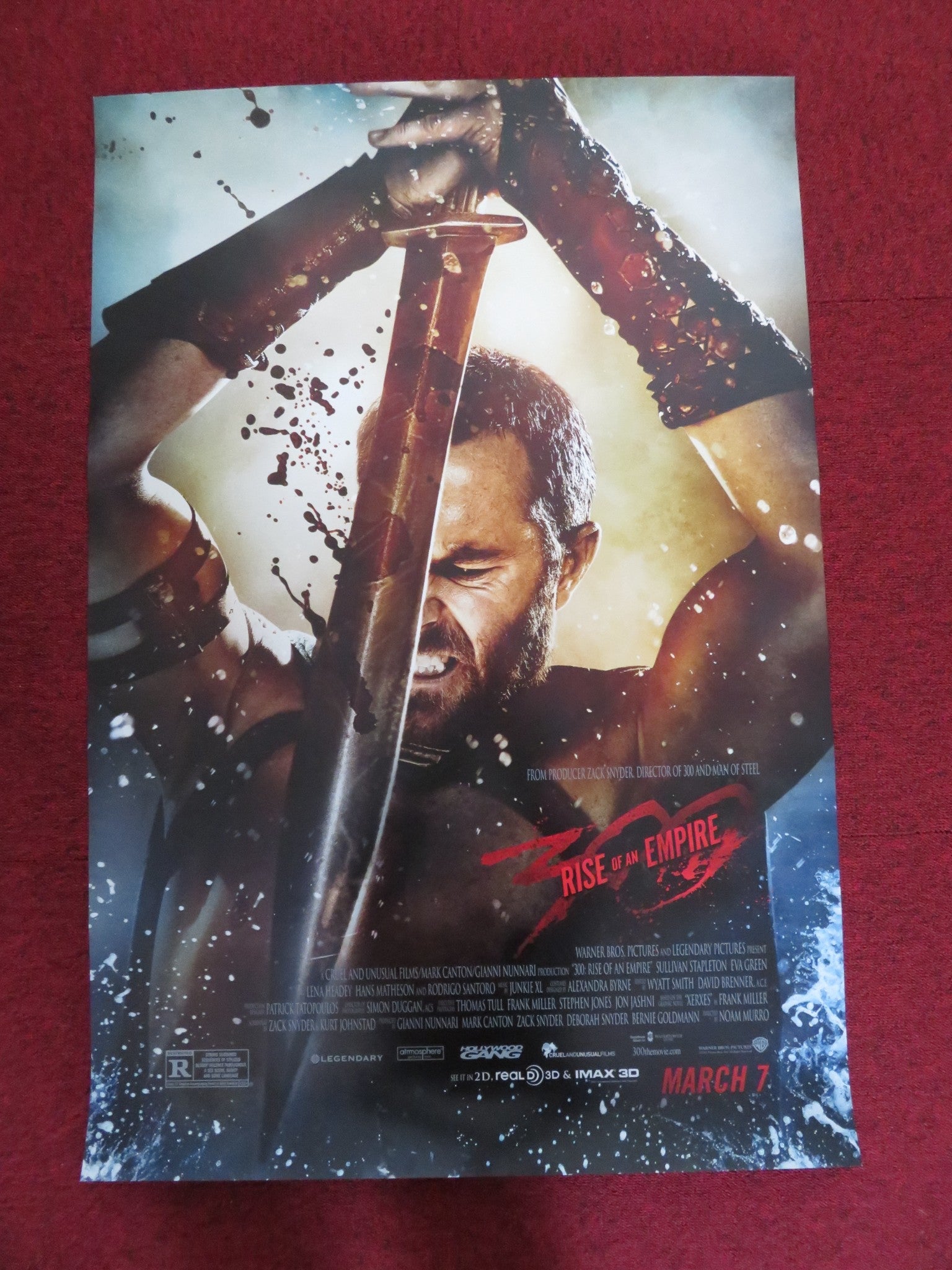 300: RISE OF AN EMPIRE - B US ONE SHEET ROLLED POSTER SULLIVAN STAPLETON 2014 - Rendezvous Cinema