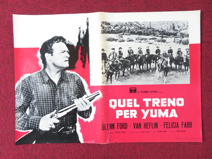 3:10 TO YUMA - A ITALIAN FOTOBUSTA POSTER GLENN FORD VAN HEFLIN 1957 - Rendezvous Cinema