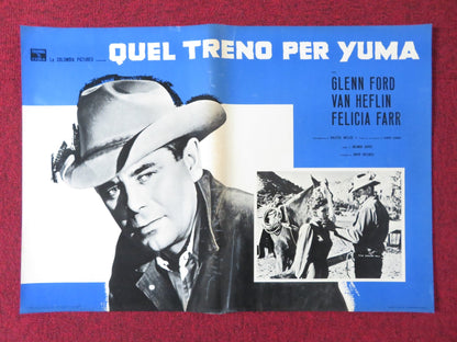 3:10 TO YUMA - B ITALIAN FOTOBUSTA POSTER GLENN FORD VAN HEFLIN 1957 - Rendezvous Cinema