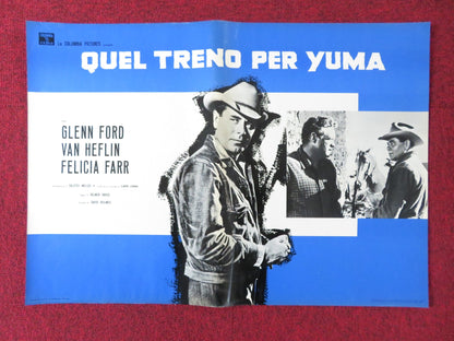 3:10 TO YUMA - D ITALIAN FOTOBUSTA POSTER GLENN FORD VAN HEFLIN 1957 - Rendezvous Cinema