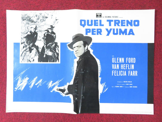 3:10 TO YUMA - F ITALIAN FOTOBUSTA POSTER GLENN FORD VAN HEFLIN 1957 - Rendezvous Cinema