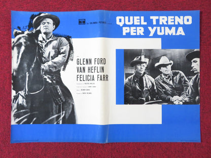 3:10 TO YUMA - H ITALIAN FOTOBUSTA POSTER GLENN FORD VAN HEFLIN 1957 - Rendezvous Cinema